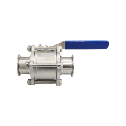 2" Tri Clamp 3-Piece Ball Valve - Tri Clover Sanitary Stainless Steel Fitting