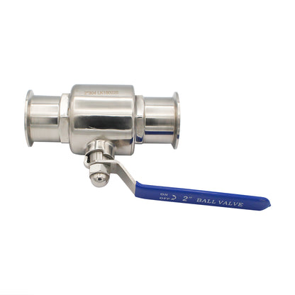 Stainless Steel 2" Tri-Clover 2-Piece Ball Valve