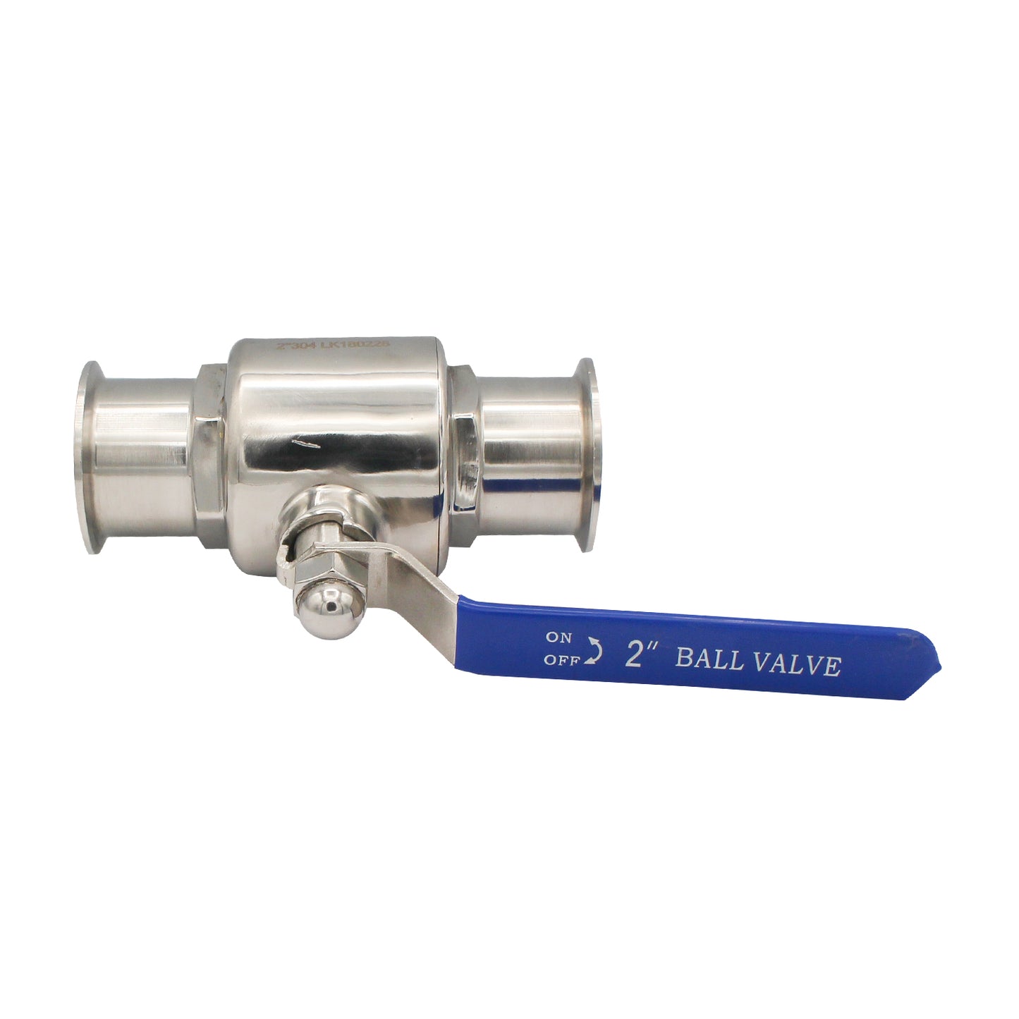 Stainless Steel 2" Tri-Clover 2-Piece Ball Valve