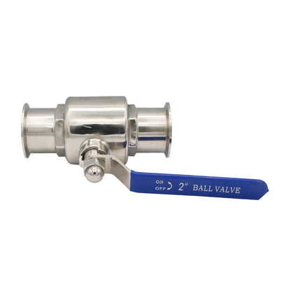 Stainless Steel 2" Tri-Clover 2-Piece Ball Valve