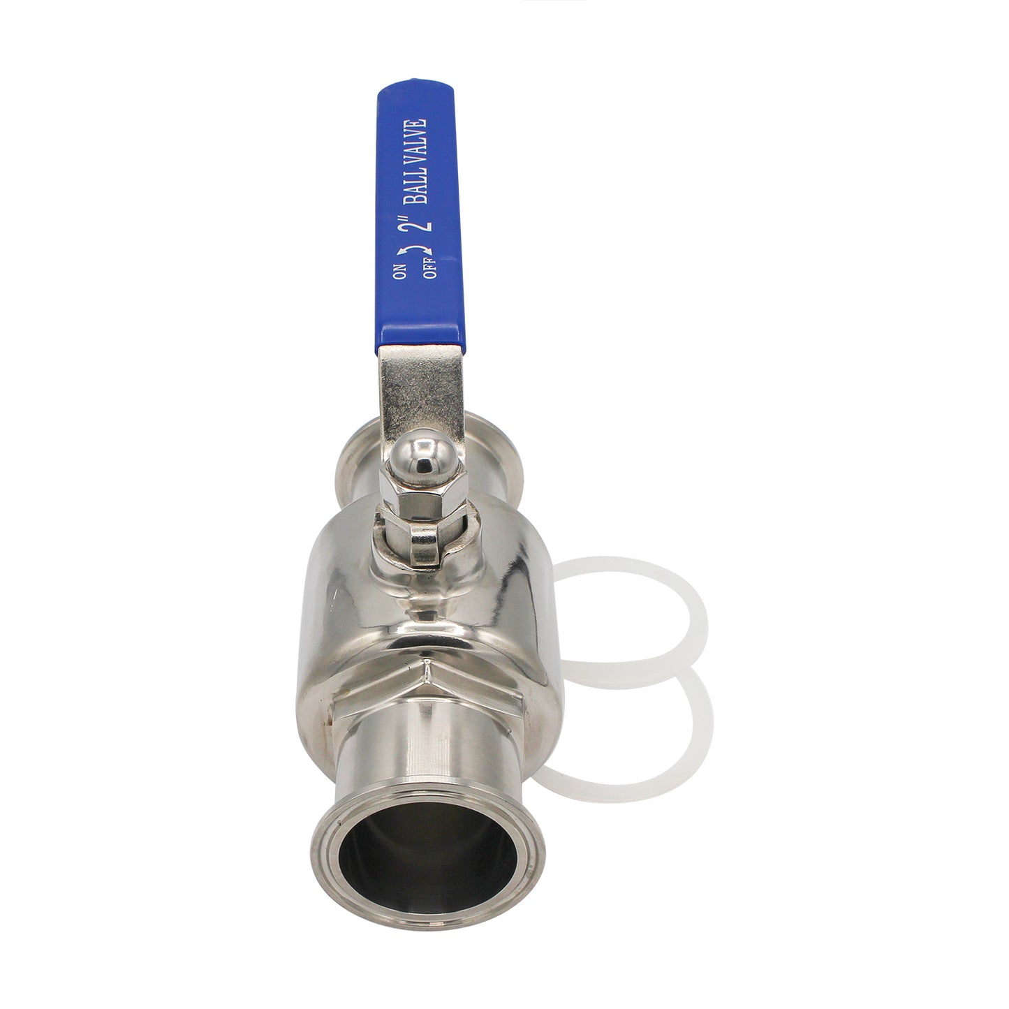 Stainless Steel 2" Tri-Clover 2-Piece Ball Valve