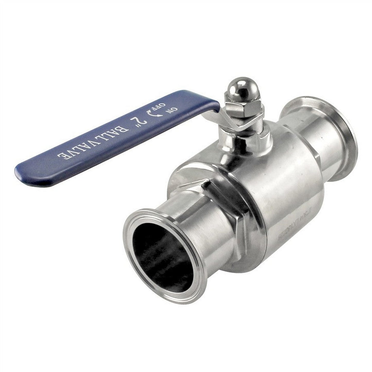 Stainless Steel Tri-Clover 2 Piece Ball Valve – 2” TC