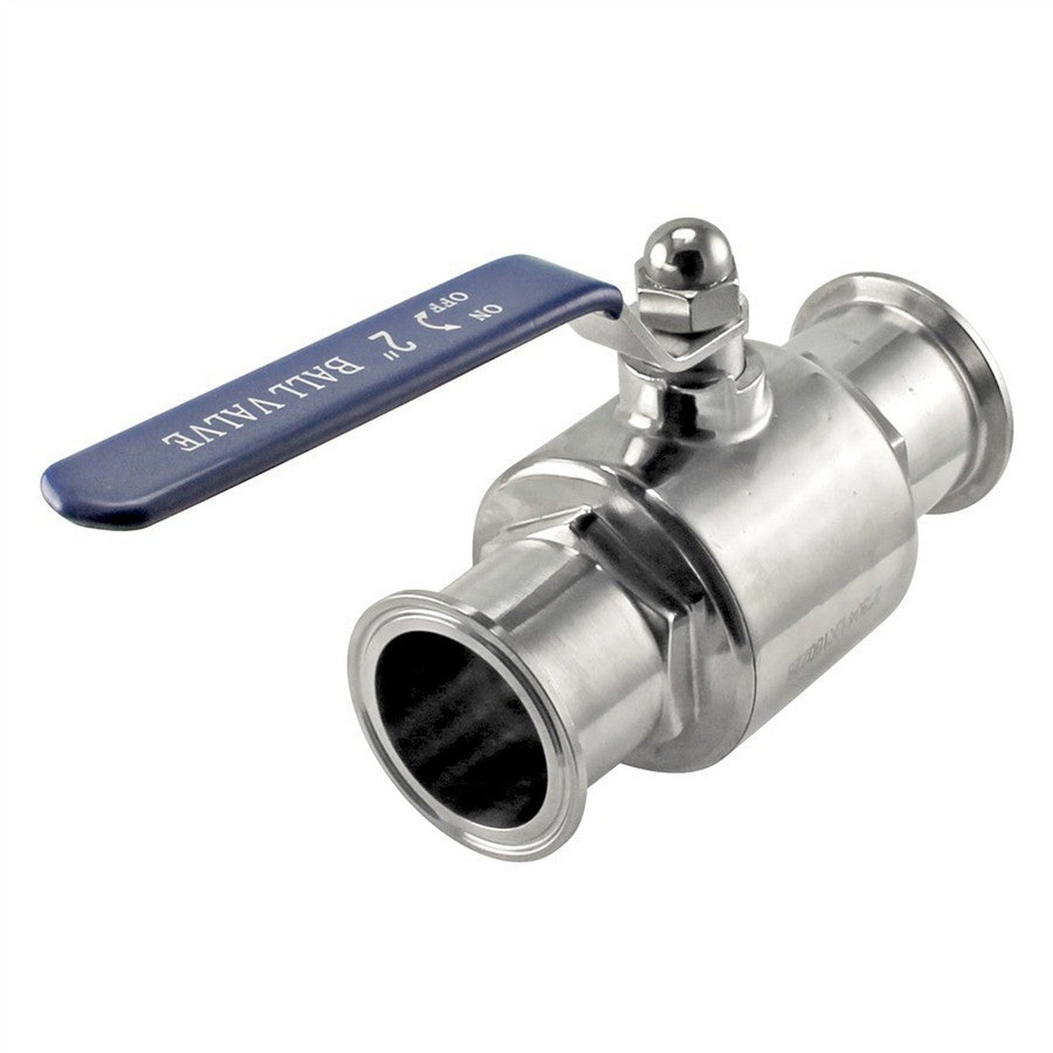 Stainless Steel Tri-Clover 2 Piece Ball Valve – 2” TC