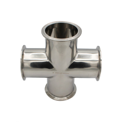 3" Tri Clamp Cross - Tri Clover Sanitary Stainless Steel Fitting