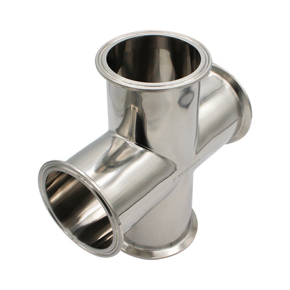 3" Tri Clamp Cross - Tri Clover Sanitary Stainless Steel Fitting