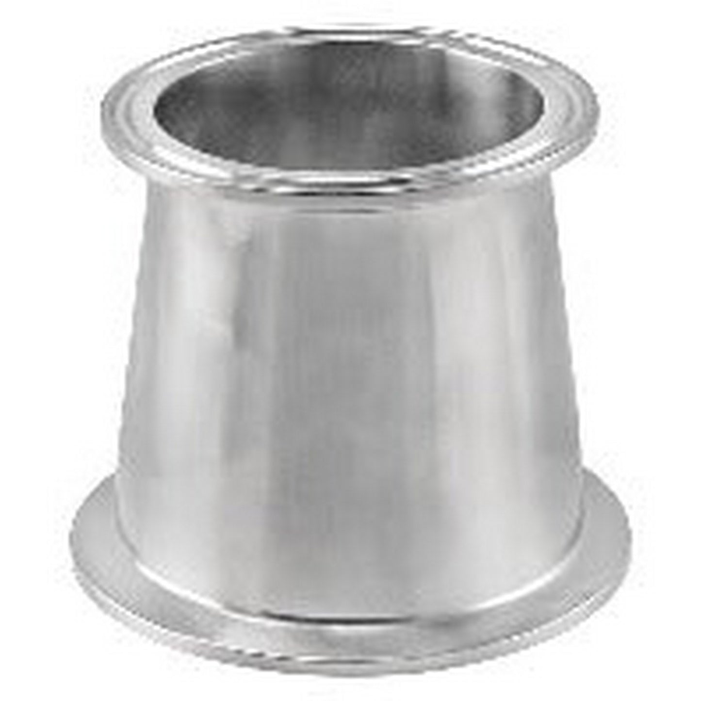 Stainless Steel Tri-Clover Concentric Reducer – 3” TC to 2.5” TC