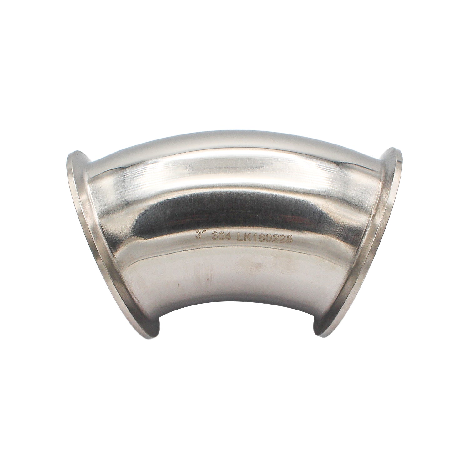3" Tri Clamp 45° Elbow - Tri Clover Sanitary Stainless Steel Fitting -  Canuck Homebrew Supply, Canada