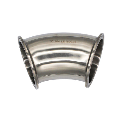 3" Tri Clamp 45° Elbow - Tri Clover Sanitary Stainless Steel Fitting -  Canuck Homebrew Supply, Canada