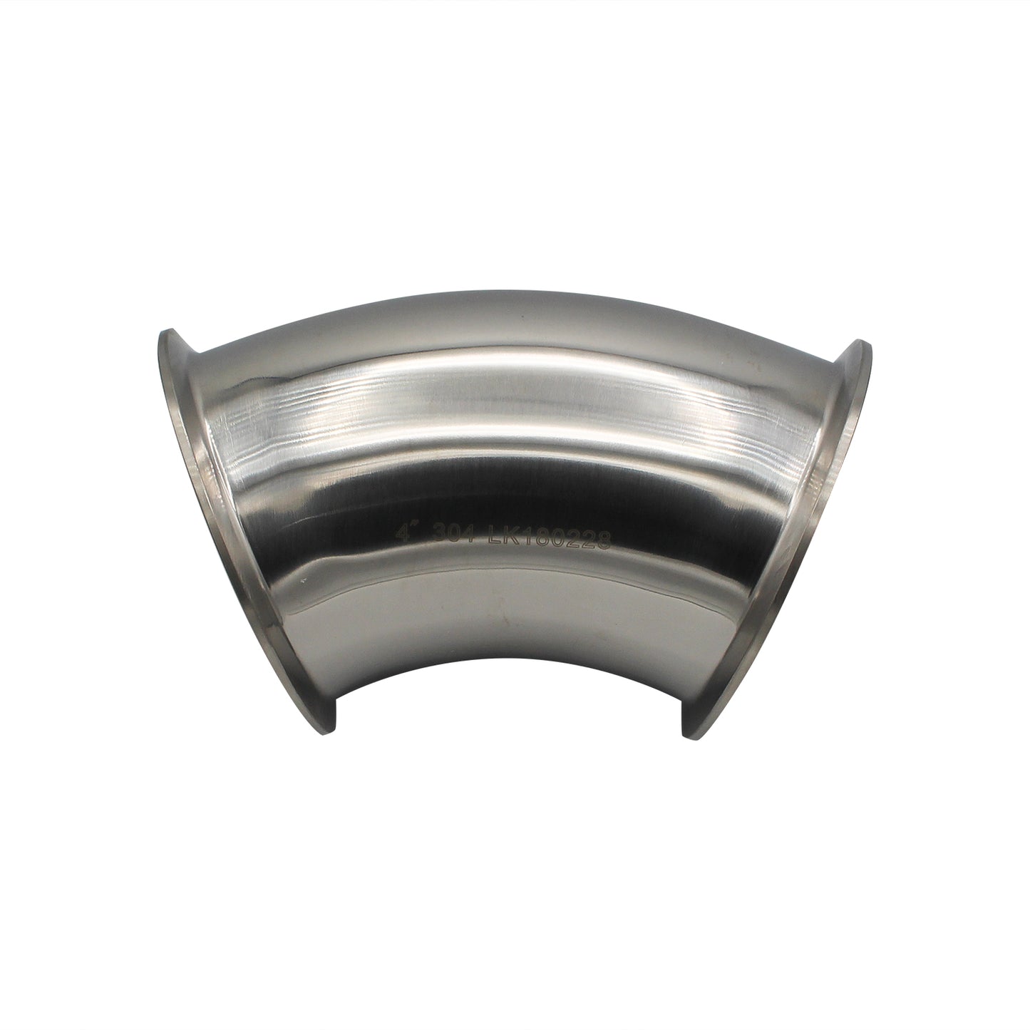 4" Tri Clamp 45° Elbow - Tri Clover Sanitary Stainless Steel Fitting