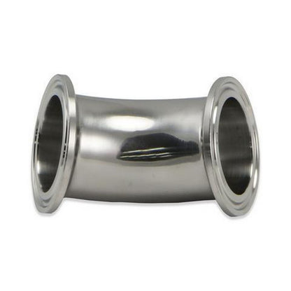 Stainless Steel Tri-Clover 45° Elbow – 4” TC