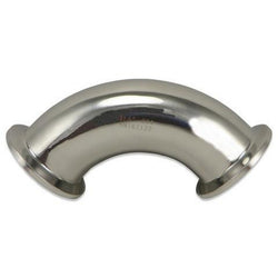 Stainless Steel Tri-Clover 90° Elbow – 3” TC