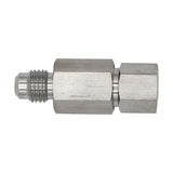 Stainless Steel Check Valve for Gas Disconnects  1/4" MFL to FFL
