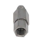 Stainless Steel Check Valve for Gas Disconnects  1/4" MFL to FFL