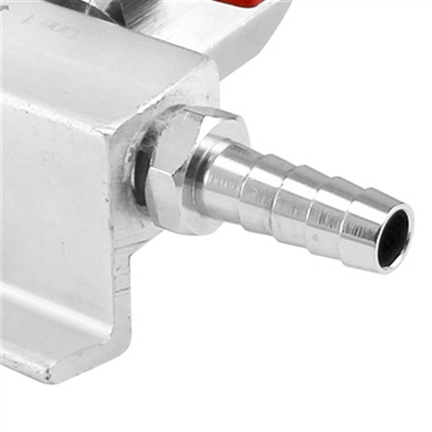Aluminum Gas Distributor - 3 Way - 3/8" Barb Close-up
