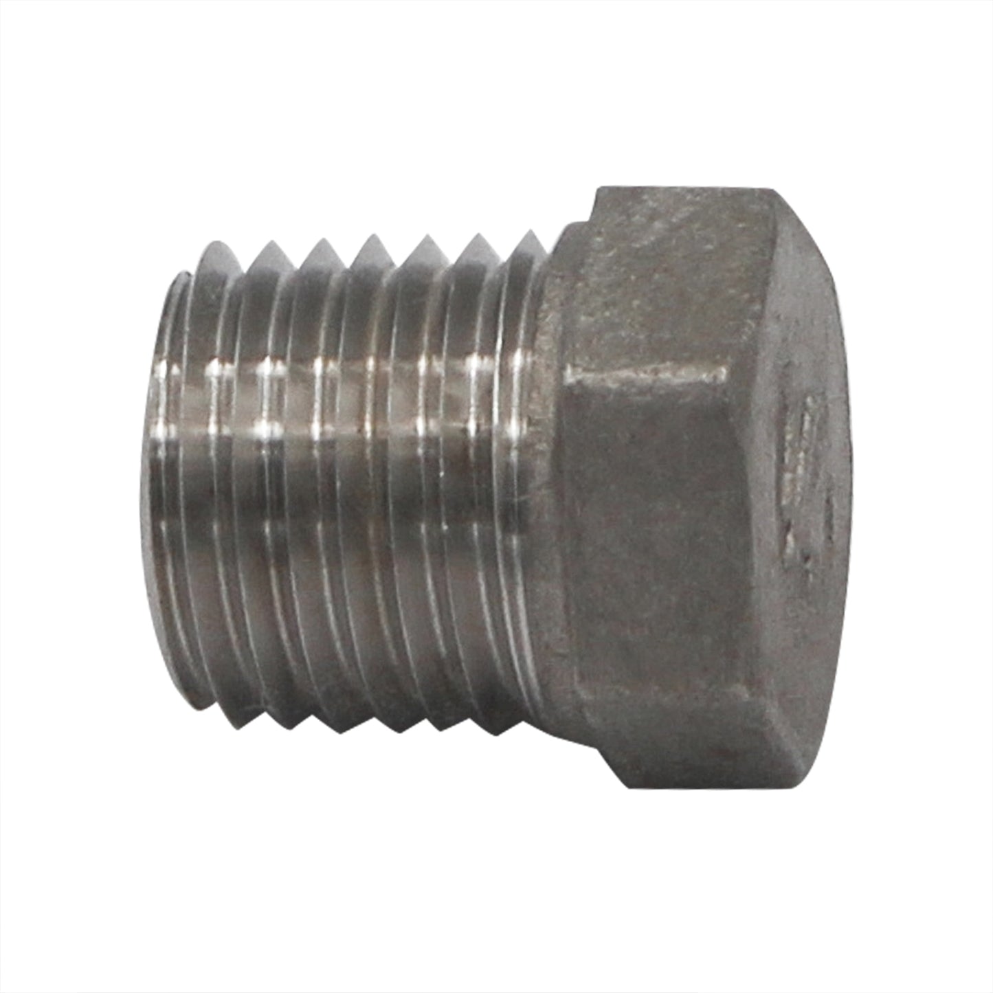 Stainless Steel Hex Plug - 1/4" Male NPT
