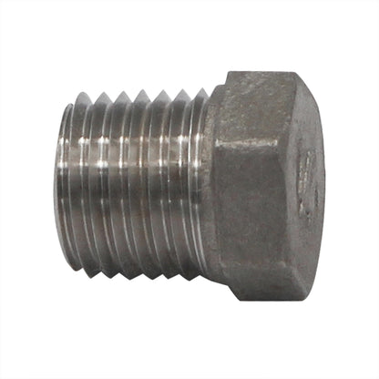 Stainless Steel Hex Plug - 1/4" Male NPT