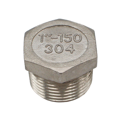 Stainless Steel Hex Plug - 1" Male NPT