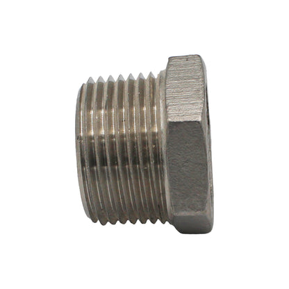 Stainless Steel Hex Plug - 1" Male NPT