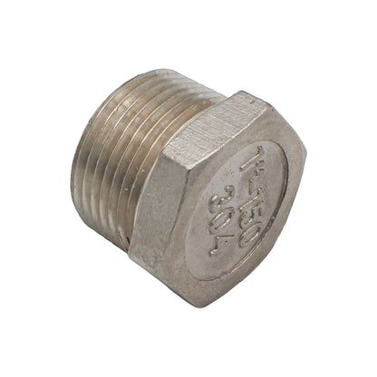 Stainless Steel Hex Plug - 1" Male NPT