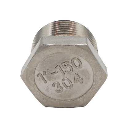 Stainless Steel Hex Plug - 1" Male NPT