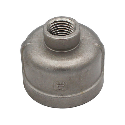 1" Female NPT X 1/4" Female NPT Reducing Coupler - 304 Stainless Steel Pipe Fitting