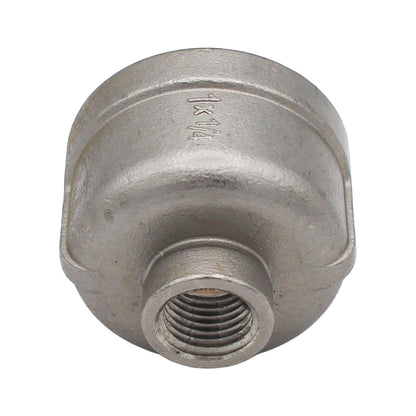 1" Female NPT X 1/4" Female NPT Reducing Coupler - 304 Stainless Steel Pipe Fitting