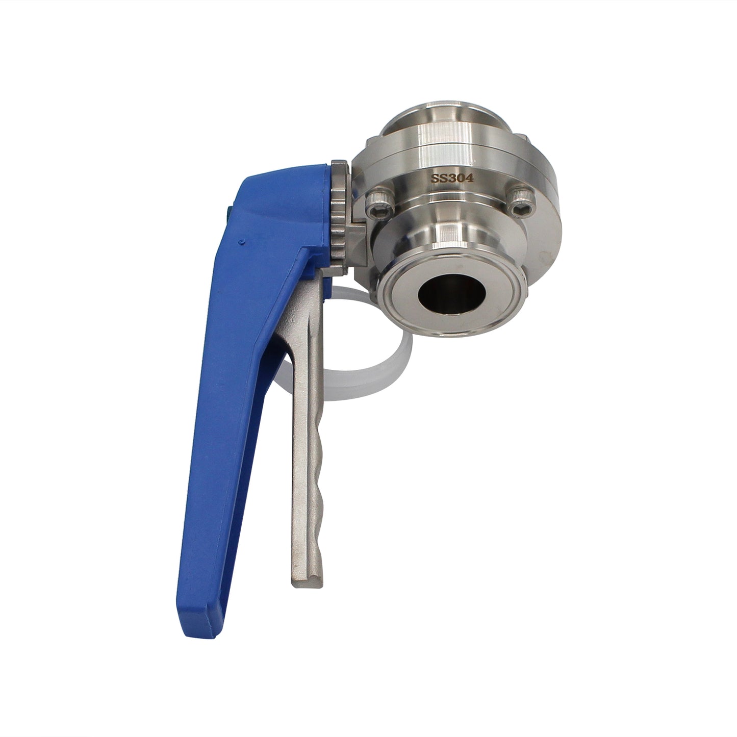 1" Tri Clamp Squeeze Trigger Butterfly Valve - Tri Clover Sanitary Stainless Steel Fitting