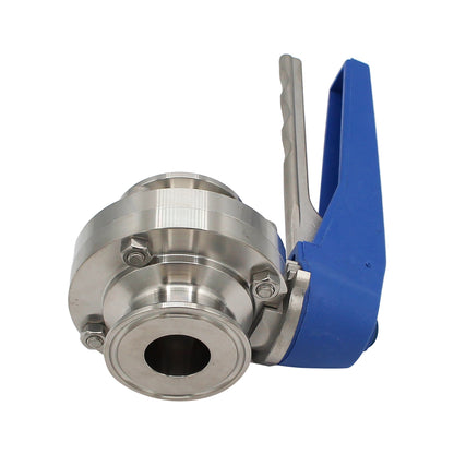 1" Tri Clamp Squeeze Trigger Butterfly Valve - Tri Clover Sanitary Stainless Steel Fitting