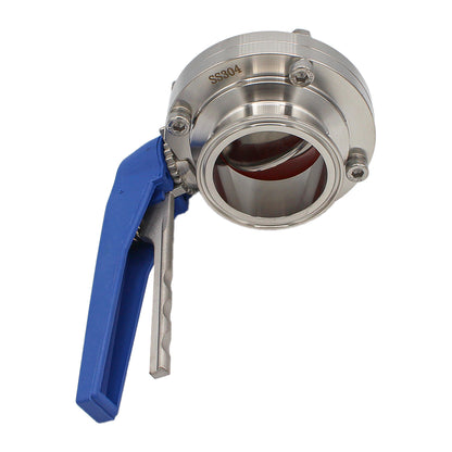 2.5" Tri Clamp Squeeze Trigger Butterfly Valve - Tri Clover Sanitary Stainless Steel Fitting -  Canuck Homebrew Supply, Canada