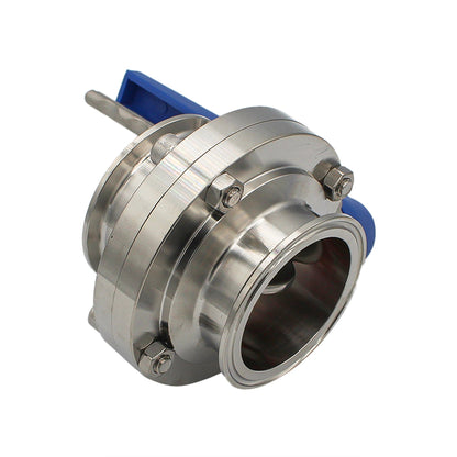 2.5" Tri Clamp Squeeze Trigger Butterfly Valve - Tri Clover Sanitary Stainless Steel Fitting -  Canuck Homebrew Supply, Canada