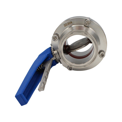 2.5" Tri Clamp Squeeze Trigger Butterfly Valve - Tri Clover Sanitary Stainless Steel Fitting -  Canuck Homebrew Supply, Canada