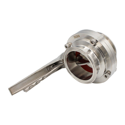 3" Tri Clamp Squeeze Trigger Butterfly Valve - Tri Clover Sanitary Stainless Steel Fitting -  Canuck Homebrew Supply, Canada