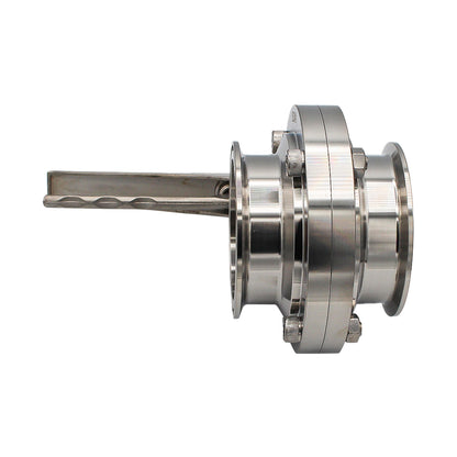 3" Tri Clamp Squeeze Trigger Butterfly Valve - Tri Clover Sanitary Stainless Steel Fitting -  Canuck Homebrew Supply, Canada