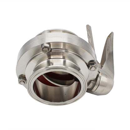 3" Tri Clamp Squeeze Trigger Butterfly Valve - Tri Clover Sanitary Stainless Steel Fitting -  Canuck Homebrew Supply, Canada