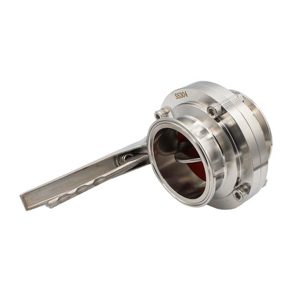 3" Tri Clamp Squeeze Trigger Butterfly Valve - Tri Clover Sanitary Stainless Steel Fitting -  Canuck Homebrew Supply, Canada