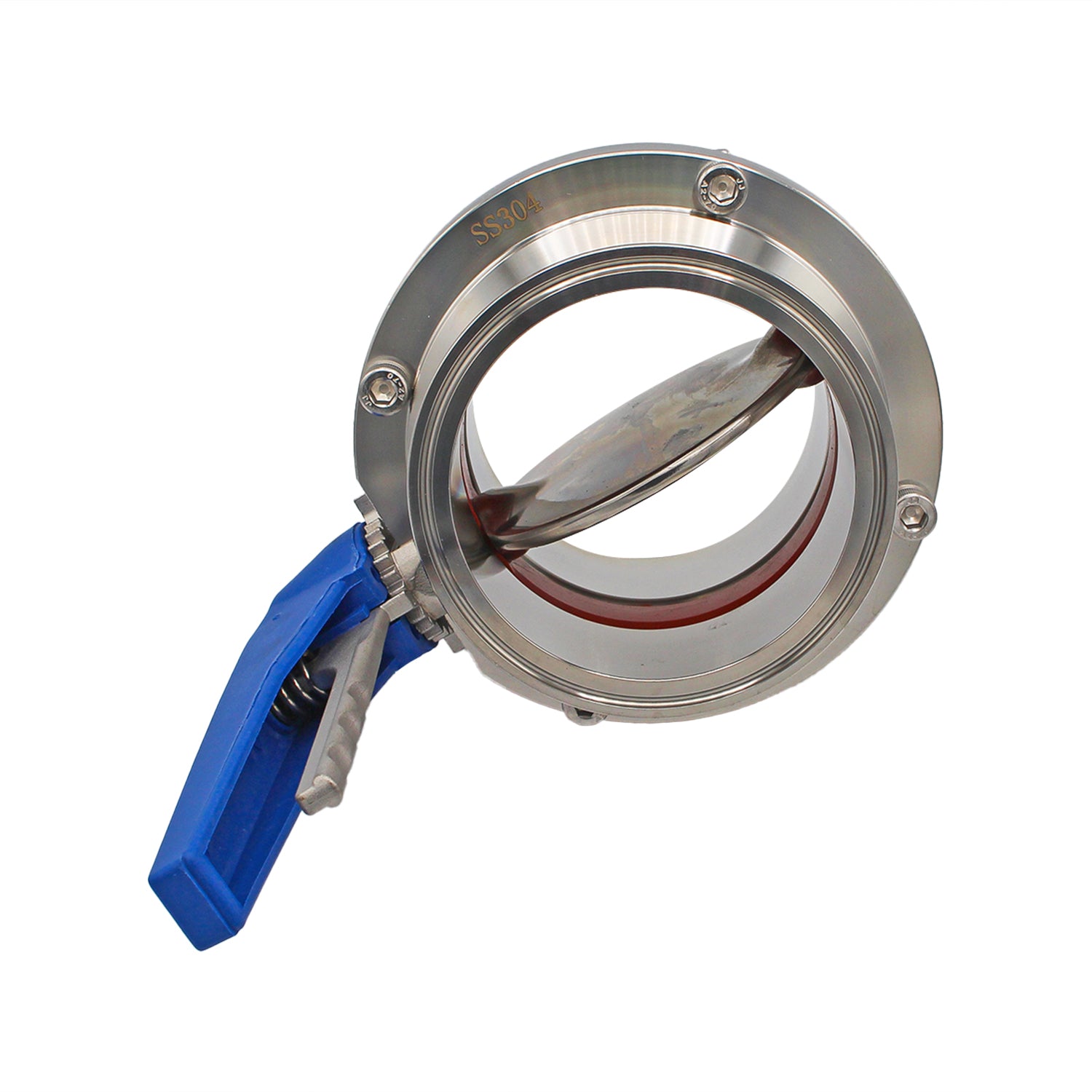 4" Tri Clamp Squeeze Trigger Butterfly Valve - Tri Clover Sanitary Stainless Steel Fitting -  Canuck Homebrew Supply, Canada
