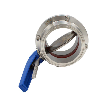 4" Tri Clamp Squeeze Trigger Butterfly Valve - Tri Clover Sanitary Stainless Steel Fitting -  Canuck Homebrew Supply, Canada