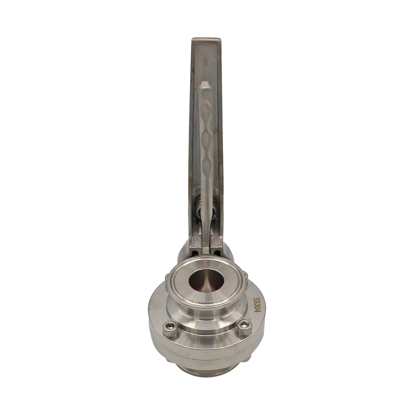 1" Tri Clamp Squeeze Trigger Butterfly Valve (All Stainless) - Tri Clover Sanitary Stainless Steel Fitting