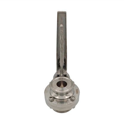 1" Tri Clamp Squeeze Trigger Butterfly Valve (All Stainless) - Tri Clover Sanitary Stainless Steel Fitting
