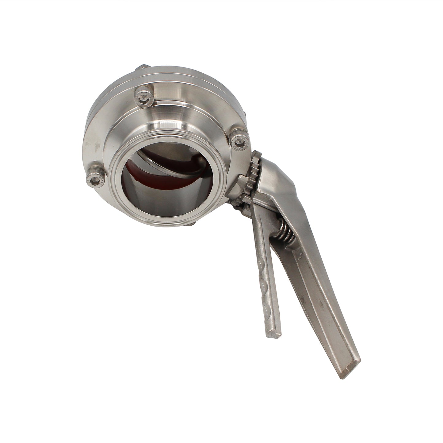 2.5" Tri Clamp Squeeze Trigger Butterfly Valve (All Stainless) - Tri Clover Sanitary Stainless Steel Fitting