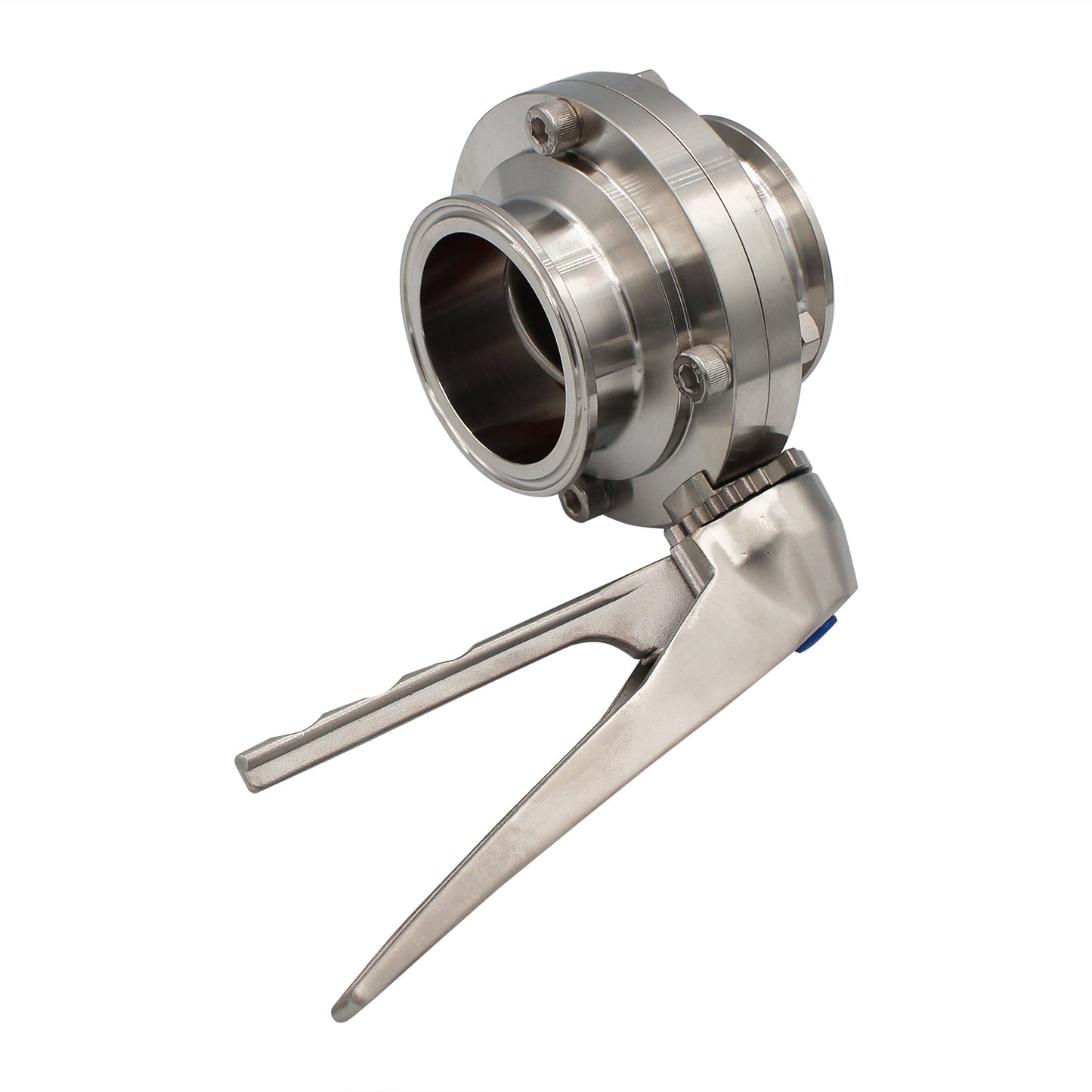 2.5" Tri Clamp Squeeze Trigger Butterfly Valve (All Stainless) - Tri Clover Sanitary Stainless Steel Fitting