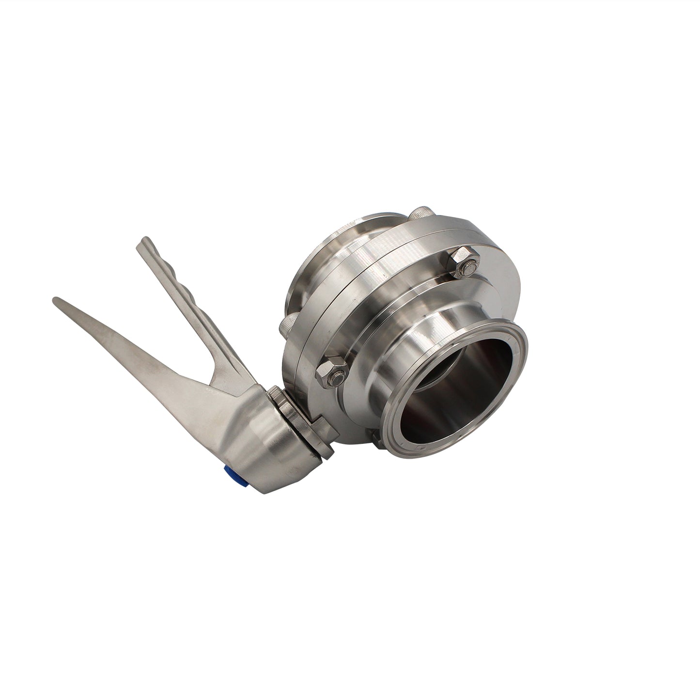 2.5" Tri Clamp Squeeze Trigger Butterfly Valve (All Stainless) - Tri Clover Sanitary Stainless Steel Fitting