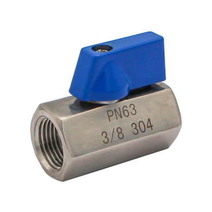 Stainless Steel 3/8" Female NPT Mini Ball Valve
