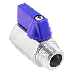 Stainless Steel Mini Ball Valve - 3/8" Male NPT X 3/8" Female NPT