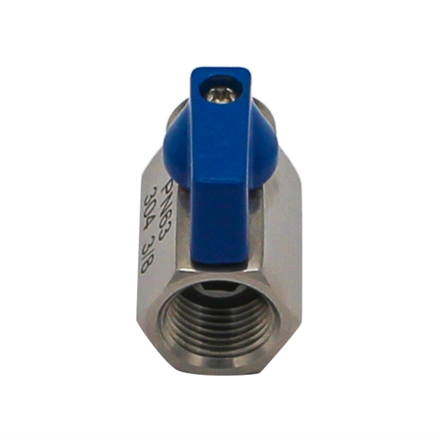 Stainless Steel 3/8" Male NPT to 3/8" Female NPT Mini Ball Valve