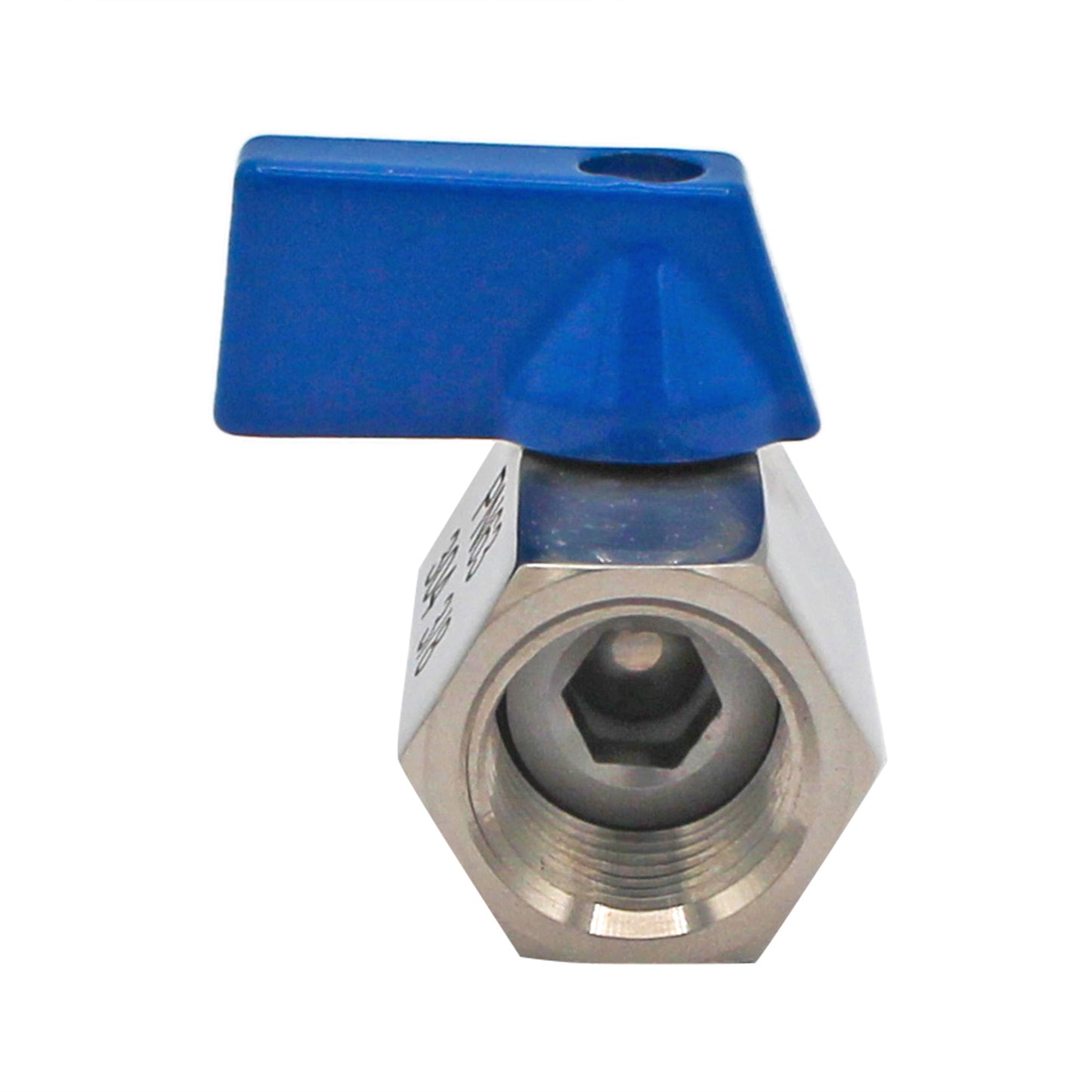 Stainless Steel 3/8" Male NPT to 3/8" Female NPT Mini Ball Valve