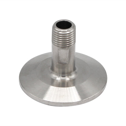 1.5" Tri Clamp X 1/4" Male NPT Adapter - Tri Clover Sanitary Stainless Steel Fitting