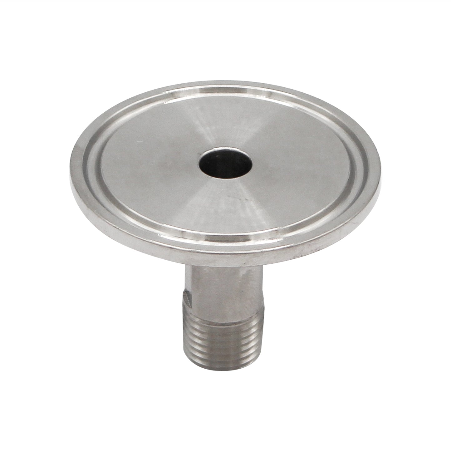 1.5" Tri Clamp X 1/4" Male NPT Adapter - Tri Clover Sanitary Stainless Steel Fitting
