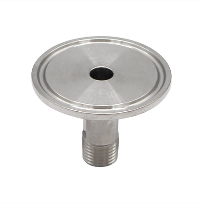 1.5" Tri Clamp X 1/4" Male NPT Adapter - Tri Clover Sanitary Stainless Steel Fitting