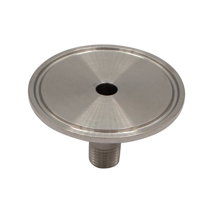 2" Tri Clamp X 1/4" Male NPT Adapter - Tri Clover Sanitary Stainless Steel Fitting